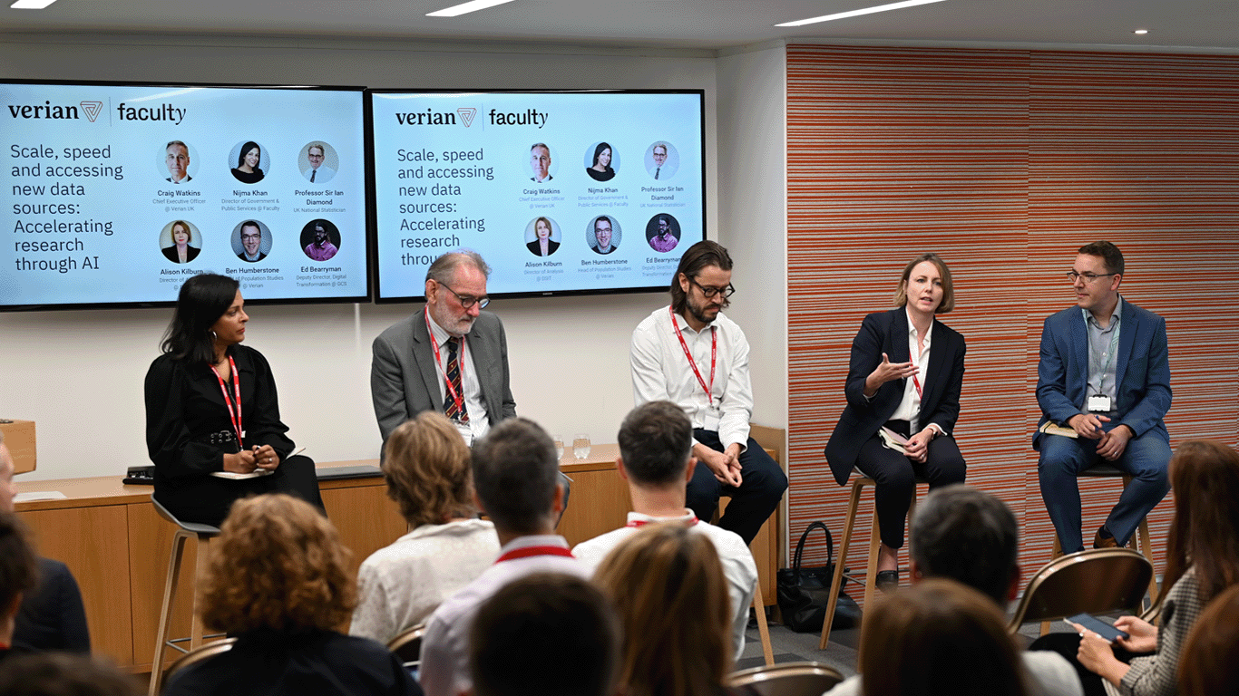 Photograph of Verian Faculty event panel discussion on AI in September 2024